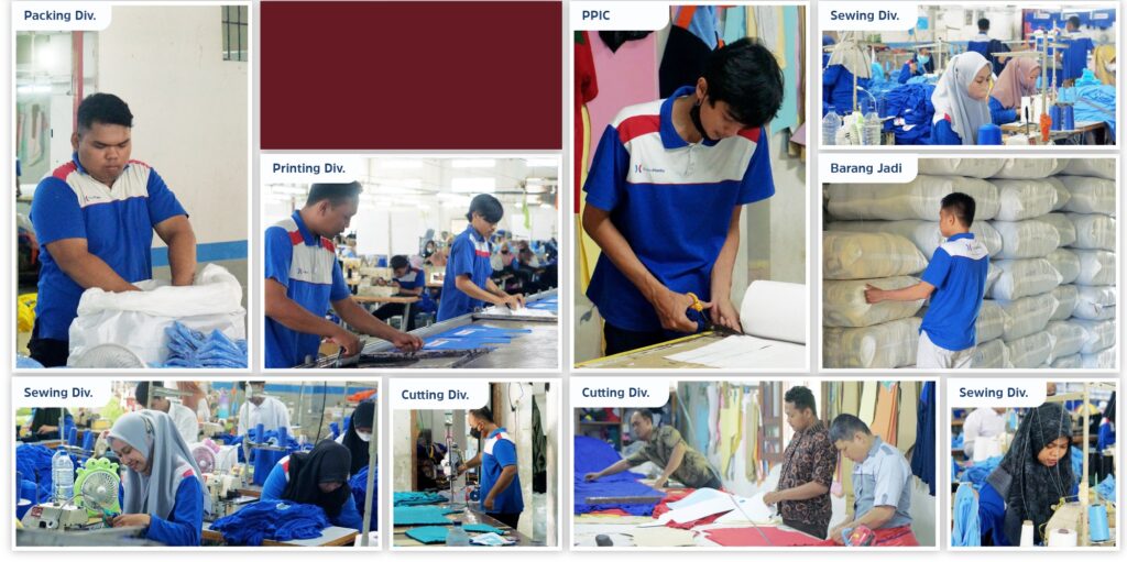 Proses Pemotongan Pola Bahan (Cutting)