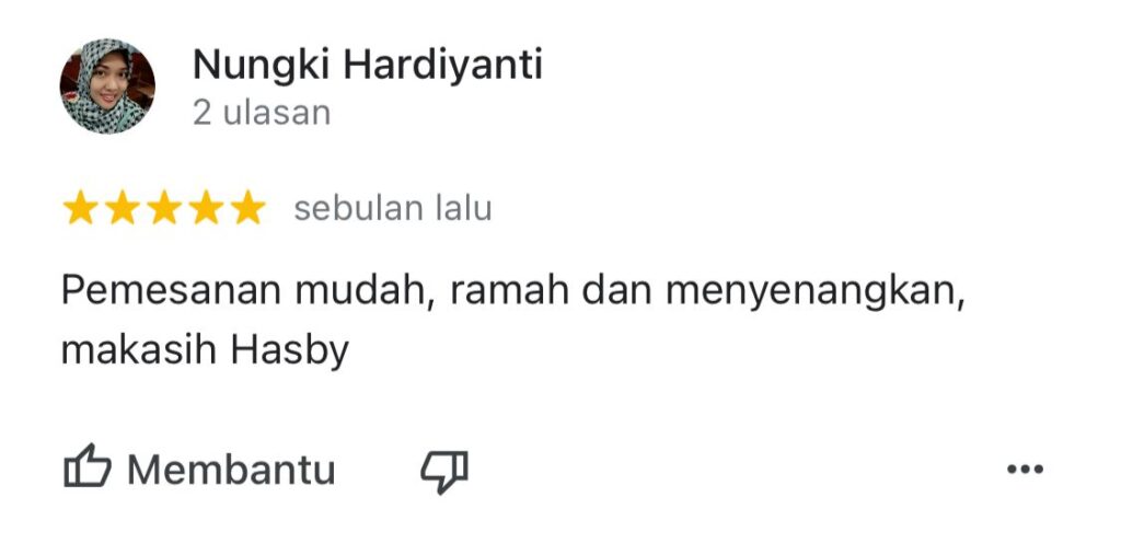 Testimoni 1 Hasby Garment