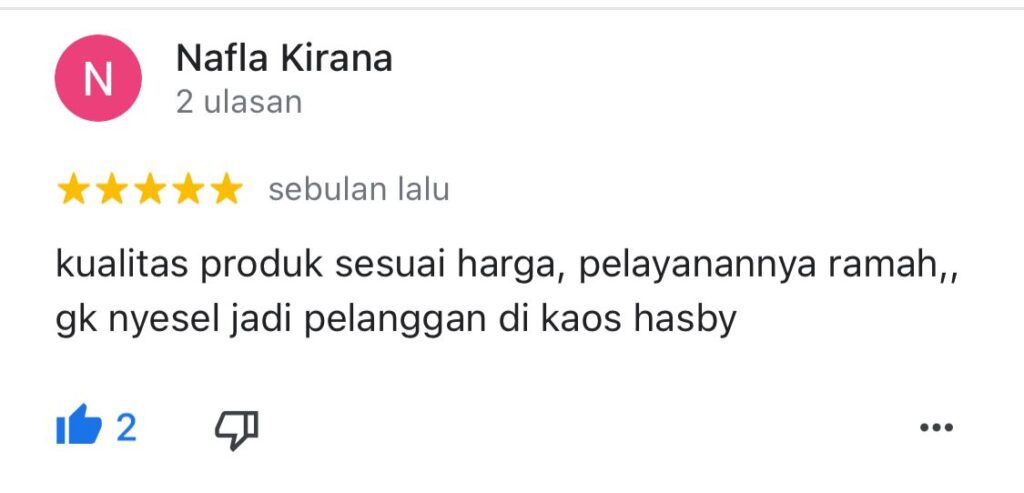 Testimoni 3 Hasby Garment